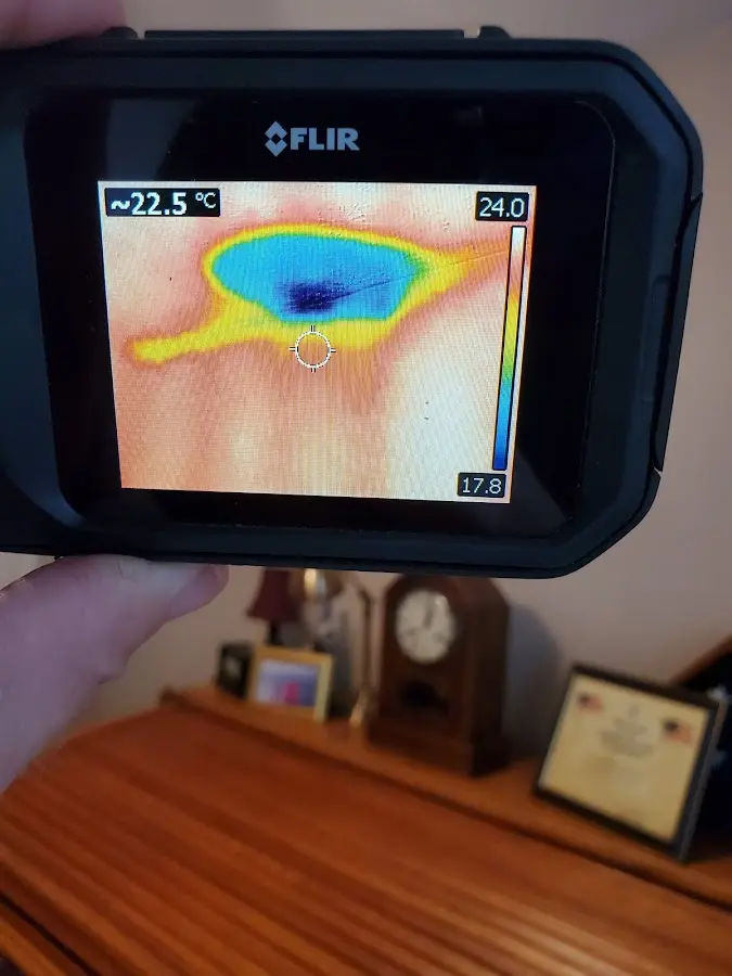 Thermal imaging inspection for water damage in Bucksport